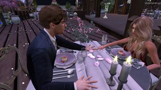 A Husband Opens A Gift On Valentine's Day