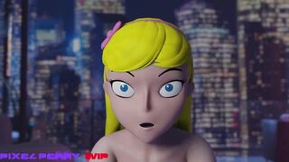 Kitten learns why you shouldn't steal from Starfire.