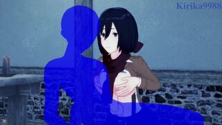 Attack On Titan - Mikasa Ackerman has sex in a tavern at night