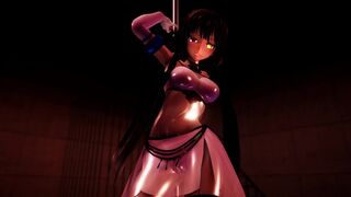 Kurumi Tokisaki's Pole Dance (Dark Skin) - Inwerwm