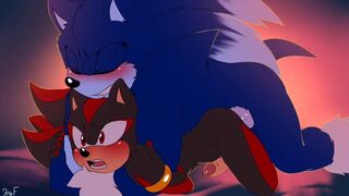 Shadow gets fucked by werewolf sonic