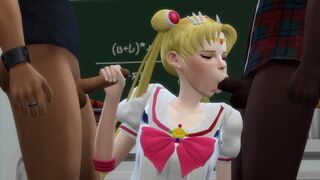 [TRAILER] SAILOR MOON CHEATING ON BOYFRIEND WITH TWO CLASSMATES