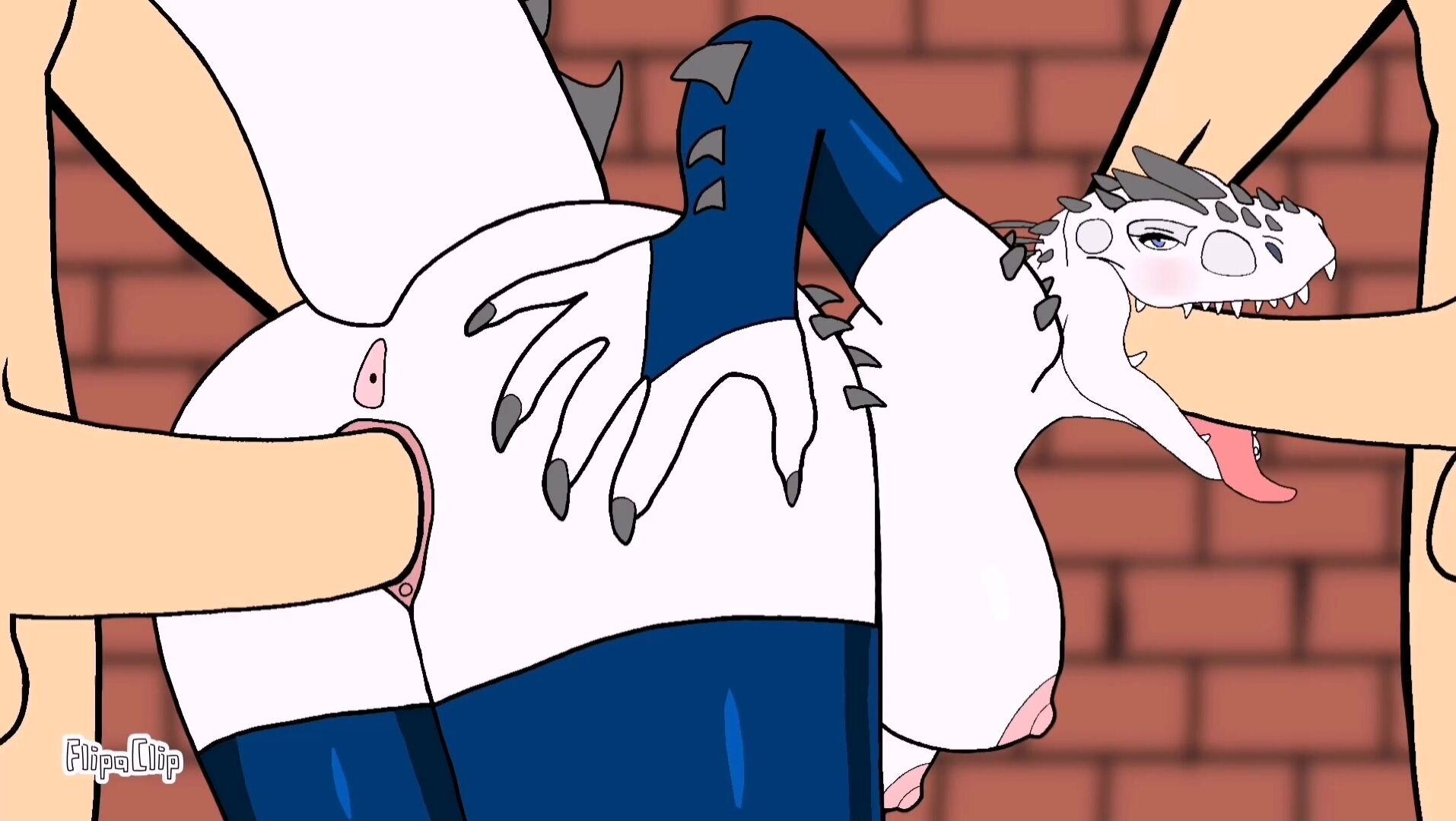 Indominus Rex serves two guys(White)