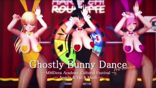 yui, mash, angela bunny girls