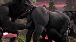 Werewolf x horse