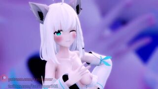 【R-18 MMD】Catch the Wave - Shirakami Fubuki