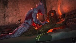 Lizard bareback [Twitchyanimation]