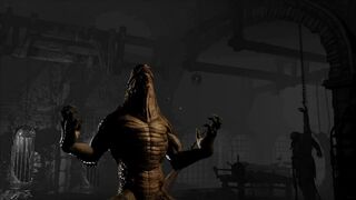 Ryona - Reptile's indigestion on all nude females (free cam)
