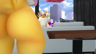 Renamon has sex with a horse dildo with another Renamon gay
