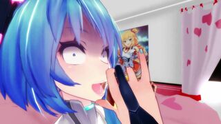 Miku Tickled after Drinking a "Sleep Tea"