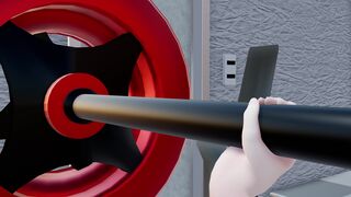 Noel Shirogane Bench Press Sex (4K) [Colonel Pichu]