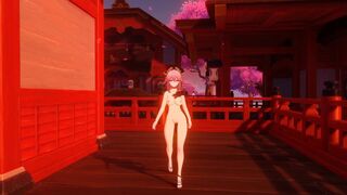 Yae Miko & Dragon Animated Mod