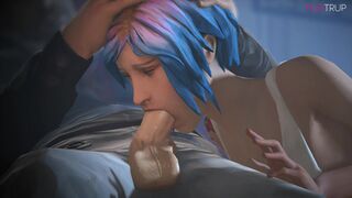 Chloe Price forced to suck dick