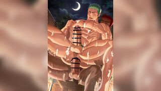 Zoro Having A Good Time At A Hot Spring