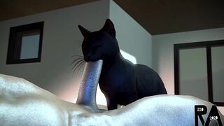 Cat Blowjob - RookieAnimator210