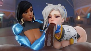 Mercy & Pharah [Blacked][Aphy3D]