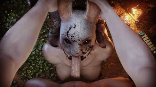 Huntress Blowjob [Mask][Trahao]