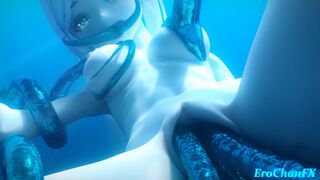 Frieren underwater tentacle hentai