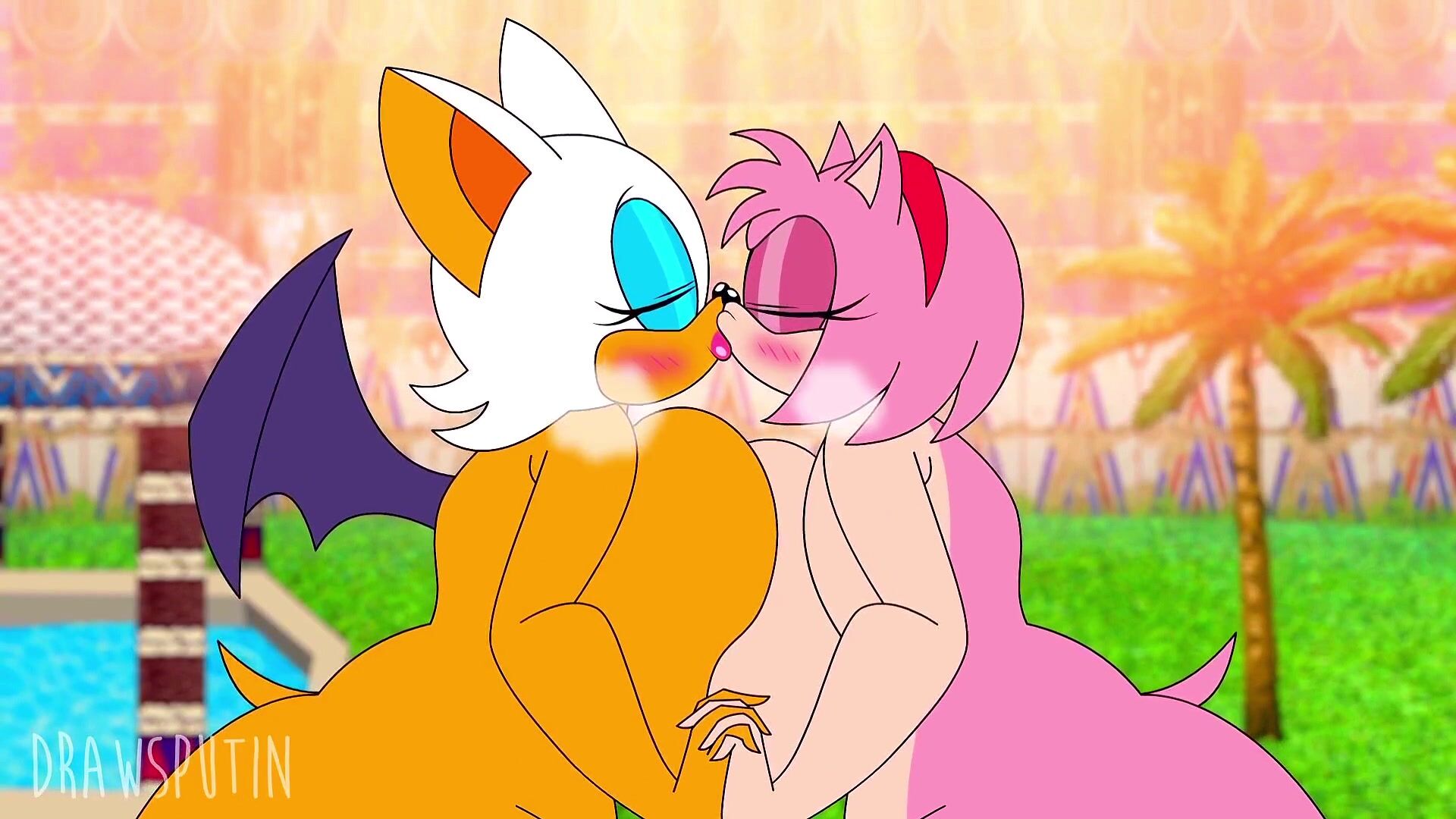 Rouge x amy kiss
