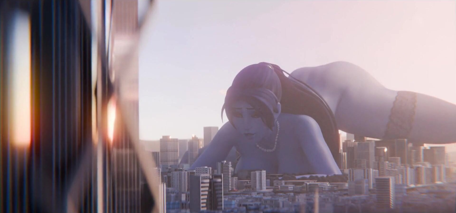 Giantess Widowmaker Building Masturbation [GigaEnjoyer]