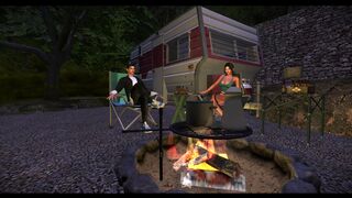 Lara at the Anael mines with the monsters