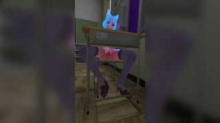 Lewd wolfgirl forgot her pantie home~ (vertical)