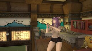 miqo'te dancing