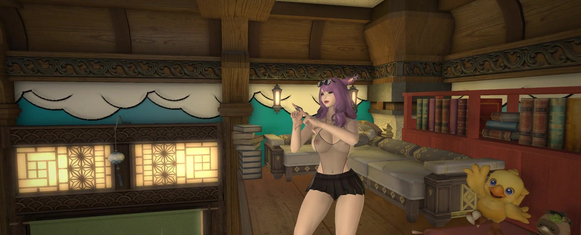 Miqo'te Dancing