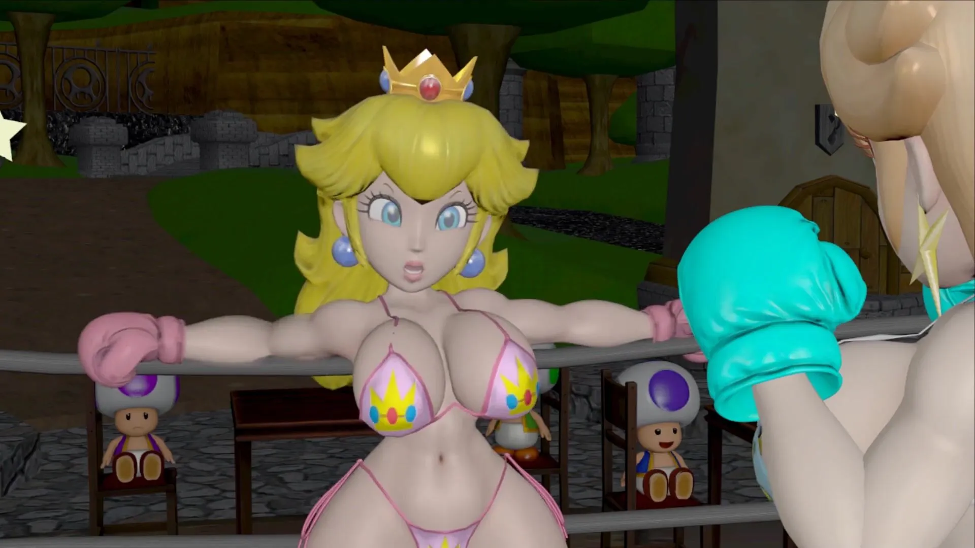Peach vs Rosalina (Boxing Ryona)