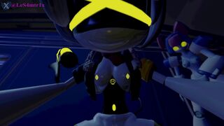 V drone Riding human