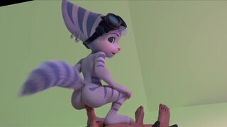 Rivet bouncing on a dick