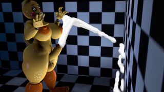 Toy chica shoots her massive thicc throbbing load everywhere