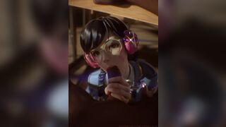 Academy D.Va Blowjob (FPSBlyck)