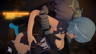 Eula's asshole dominated by hilichurl