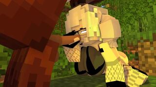 lulina giving blowjob to horse