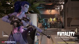 FUTALITY Ep 2 Widow Ballbusting Handjob
