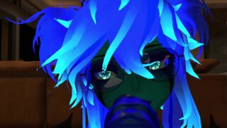 Blowjob from a dragon girl