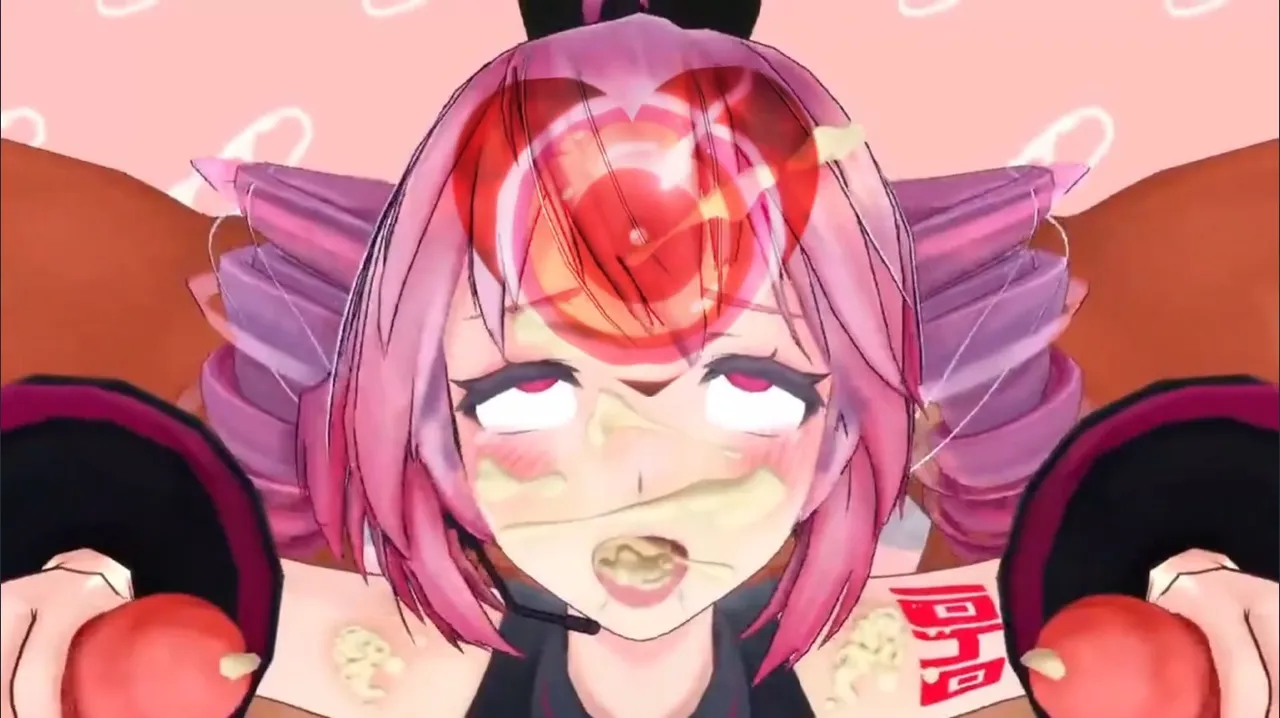 Teto in a compromising positionKasane Teto teasing the viewerDigital beauty exploring her desires