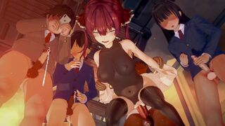 Houshou Marine Public Sex Topless