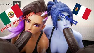 Widow x Sombra pmv: Latina x french goddesses