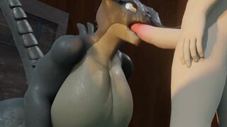 Deathclaw BJs must feel fantastic.