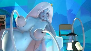 Ice Queen — Lactating Breast Expansion