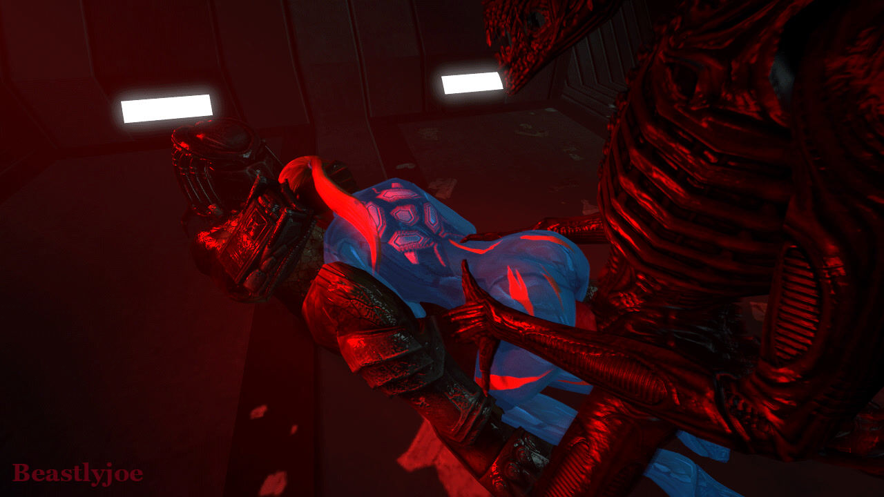 Samus Used By Two Aliens View 2