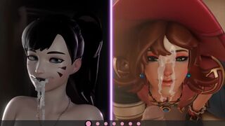 FUCK BATTLE | Kiriko Vs D.Va | Faphero Edition | RondoudouMedia