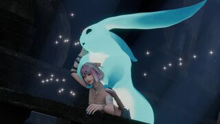 Carbuncle & Miqo'te Priestess