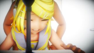 Rin and Miku sex in the bathroom