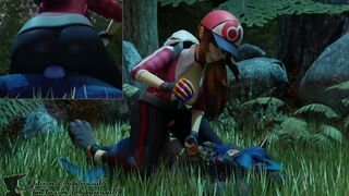 Lucario dominated by female trainer