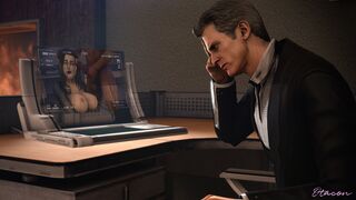 Miranda Lawson deep throats James Vega (SPICED)