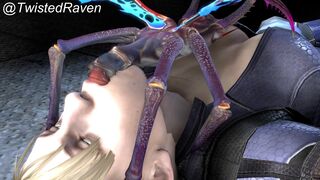 Alien bug fucks Jill's throat {TwistedRaven}