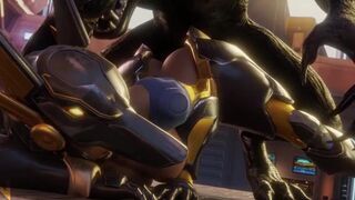 Pharah getting bred by a werewolf